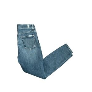 7 for all mankind high waist ankle skinny 27